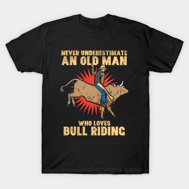 Bull Riding T-Shirt by maxdax